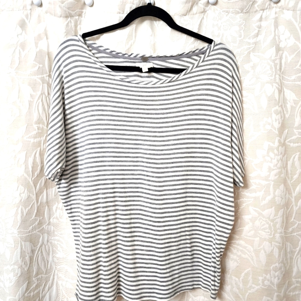 Striped Gray Women's Top